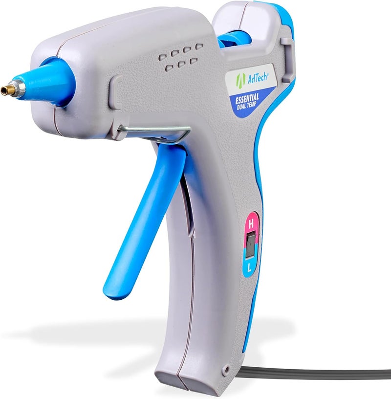 Adtech Essential Dual-Temp Hot Glue Gun | High & Low Temp for Crafting, DIY & Repairs | Ergonomic Design, 5-Foot Cord & Built-in Stand | Bonds Wood, Fabric, Metal & More - Image 3